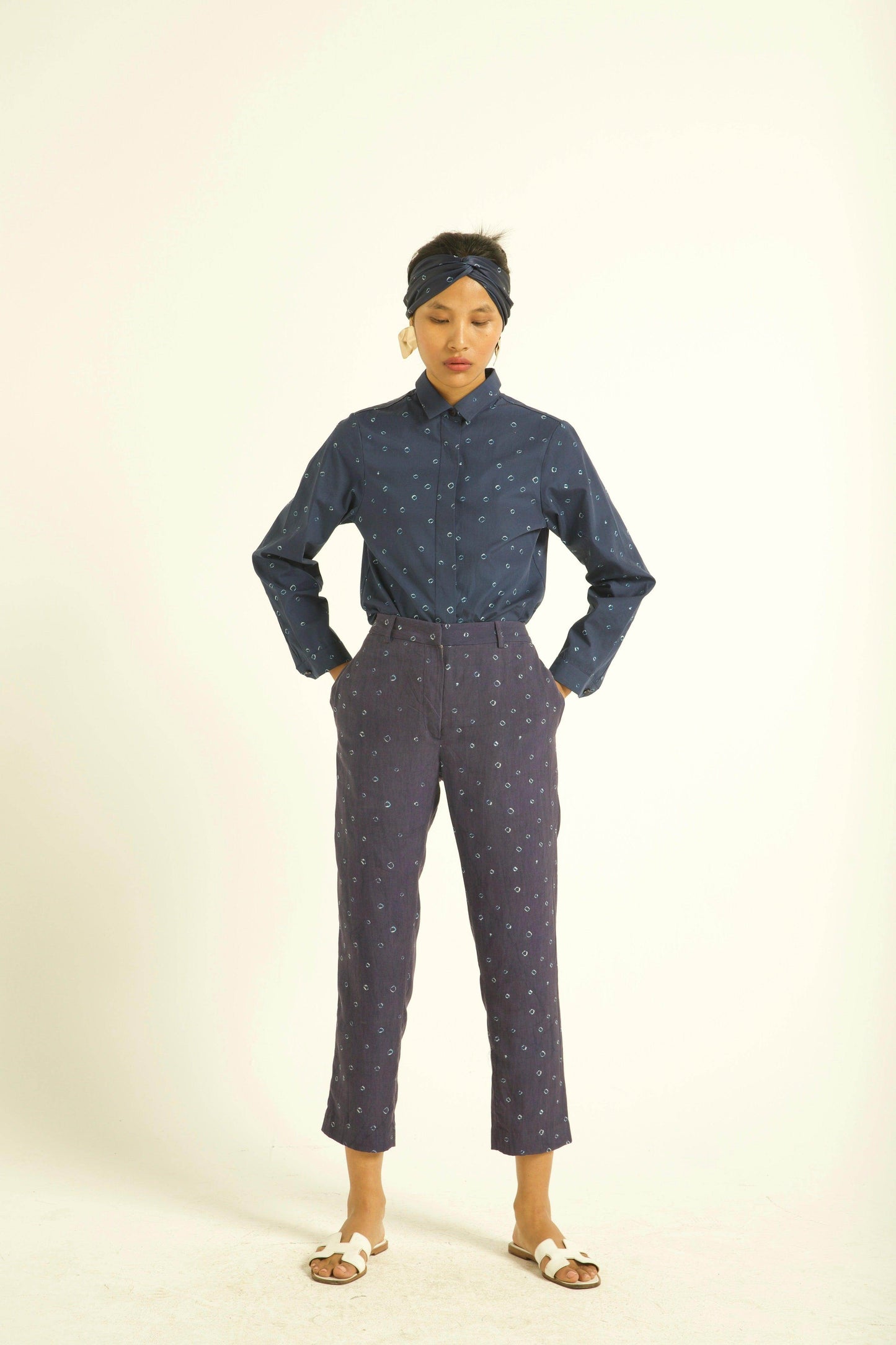 BANDHANI PRINT PANT - dash and dot