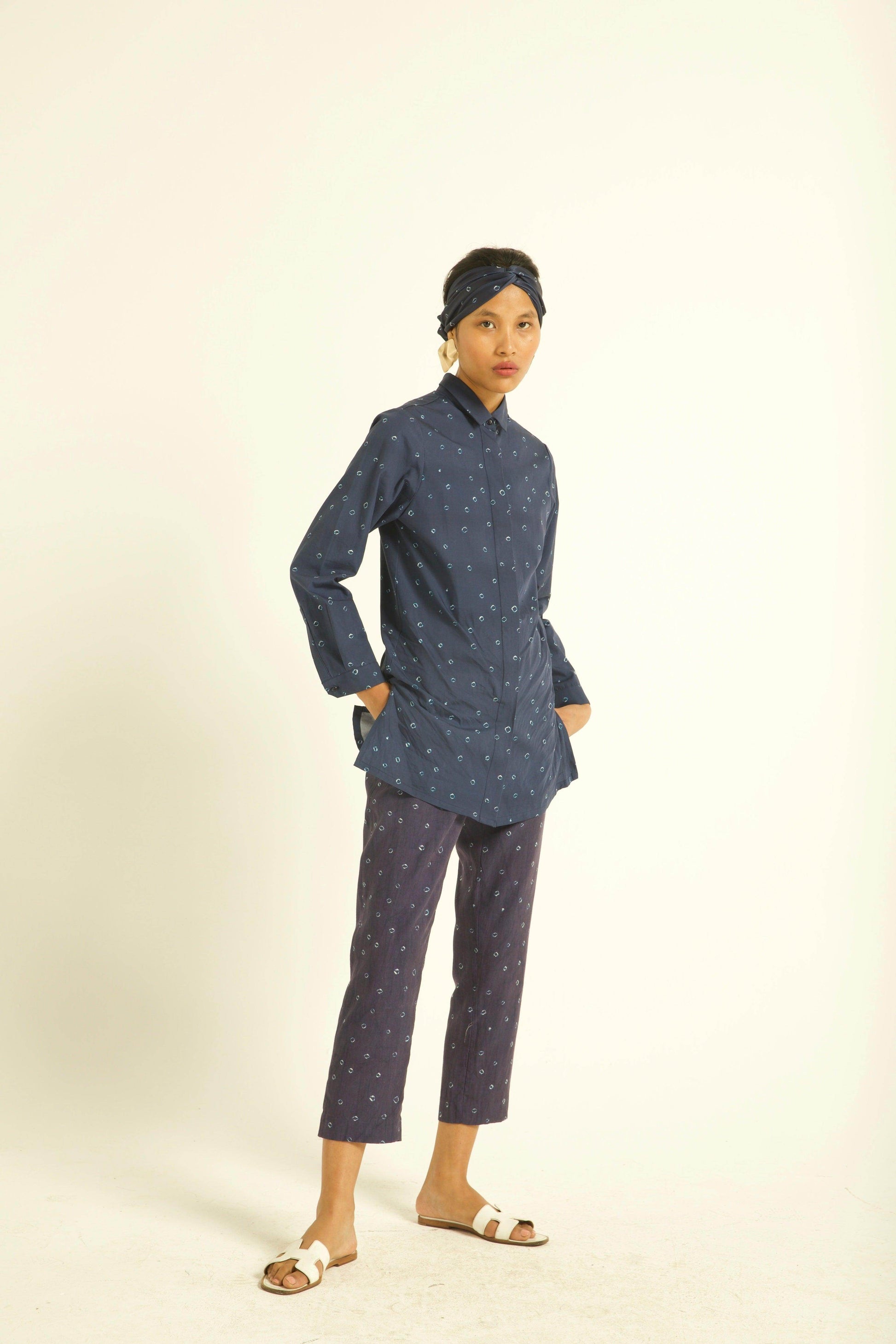 BANDHANI PRINT SHIRT - dash and dot