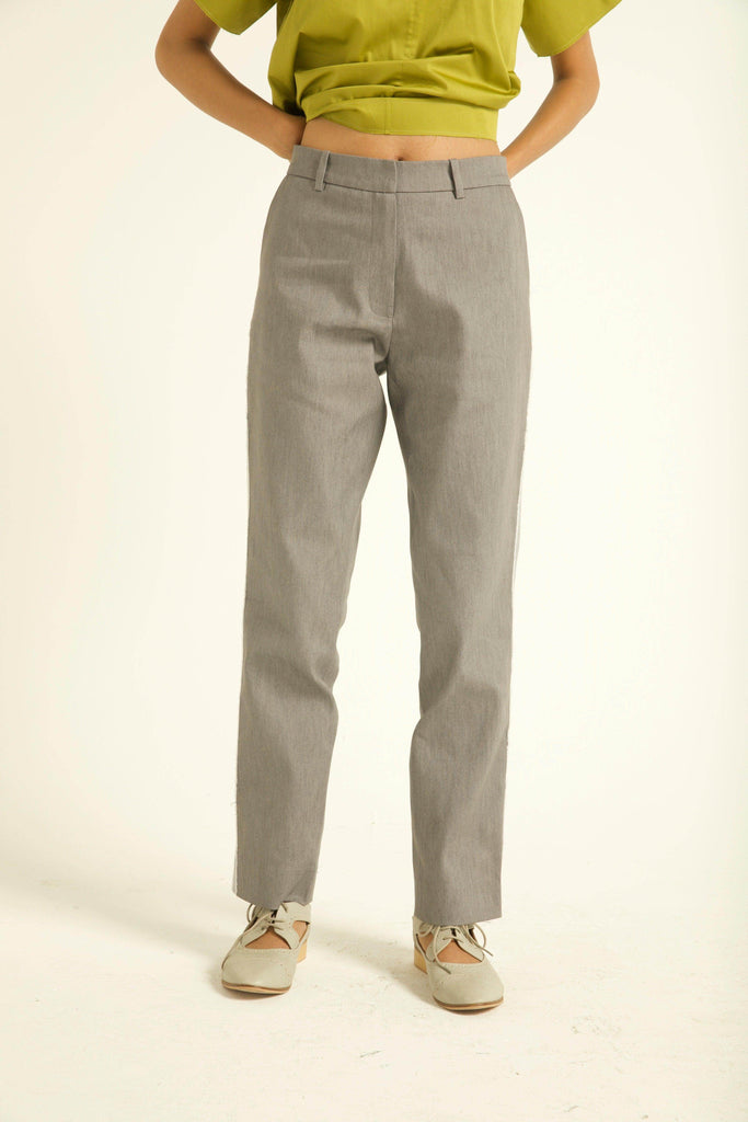 TUXEDO STRIPE DENIM PANT - dash and dot dash and dot