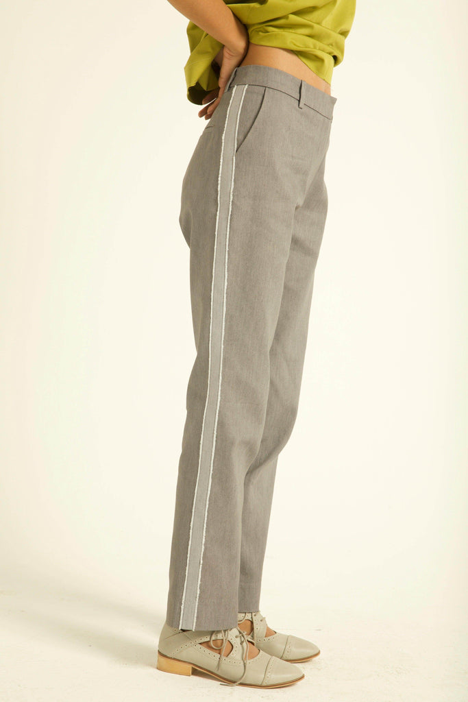 TUXEDO STRIPE DENIM PANT - dash and dot dash and dot