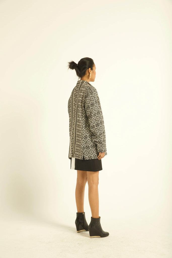 JACQUARD JACKET - dash and dot dash and dot