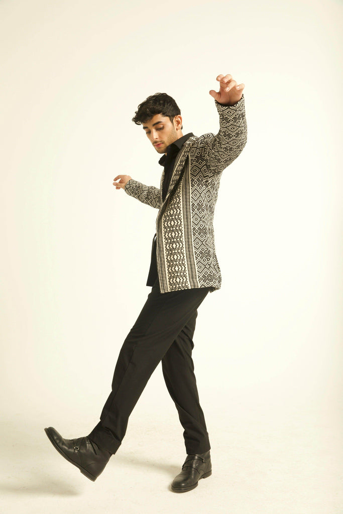 JACQUARD JACKET - dash and dot dash and dot