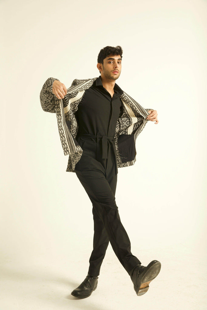 JACQUARD JACKET - dash and dot dash and dot