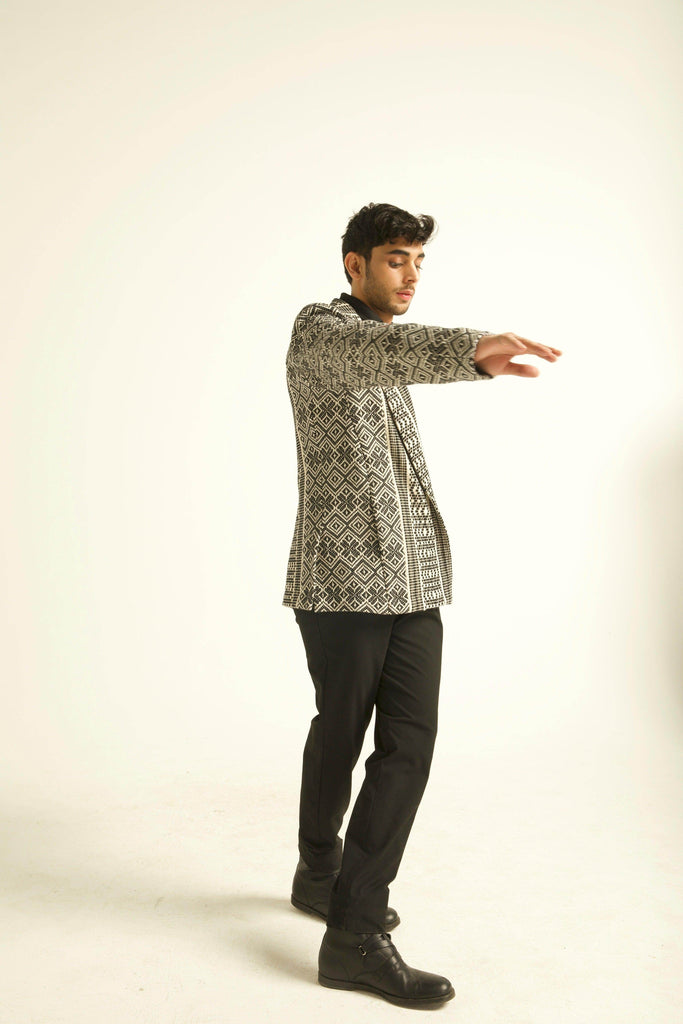 JACQUARD JACKET - dash and dot dash and dot