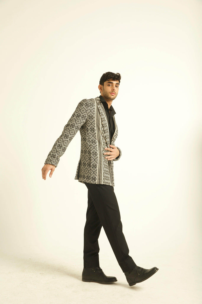 JACQUARD JACKET - dash and dot dash and dot