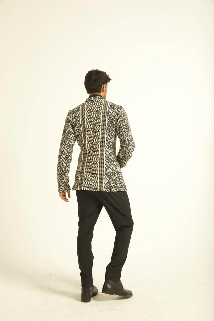 JACQUARD JACKET - dash and dot dash and dot