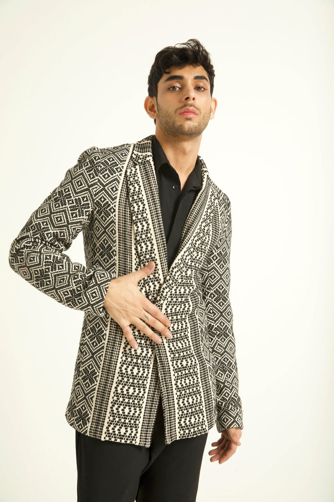 JACQUARD JACKET - dash and dot dash and dot