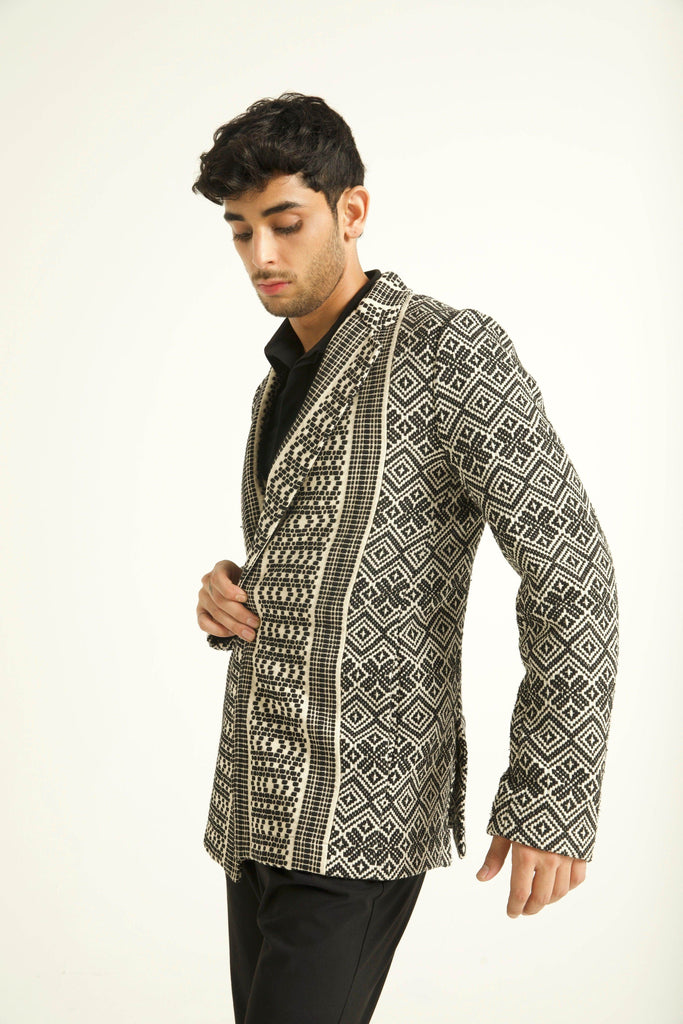 JACQUARD JACKET - dash and dot dash and dot