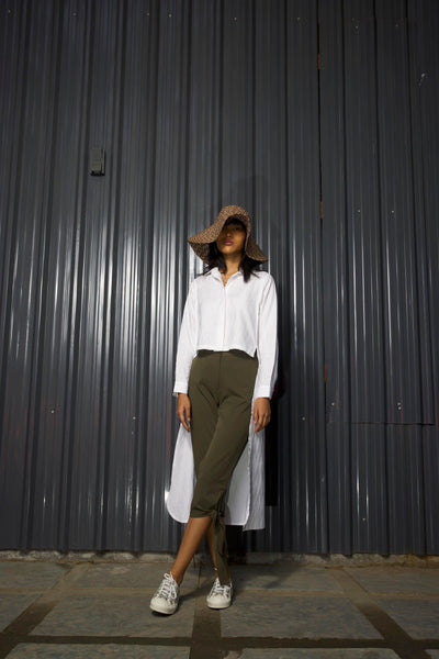 TIE-UP CROP PANT - dash and dot