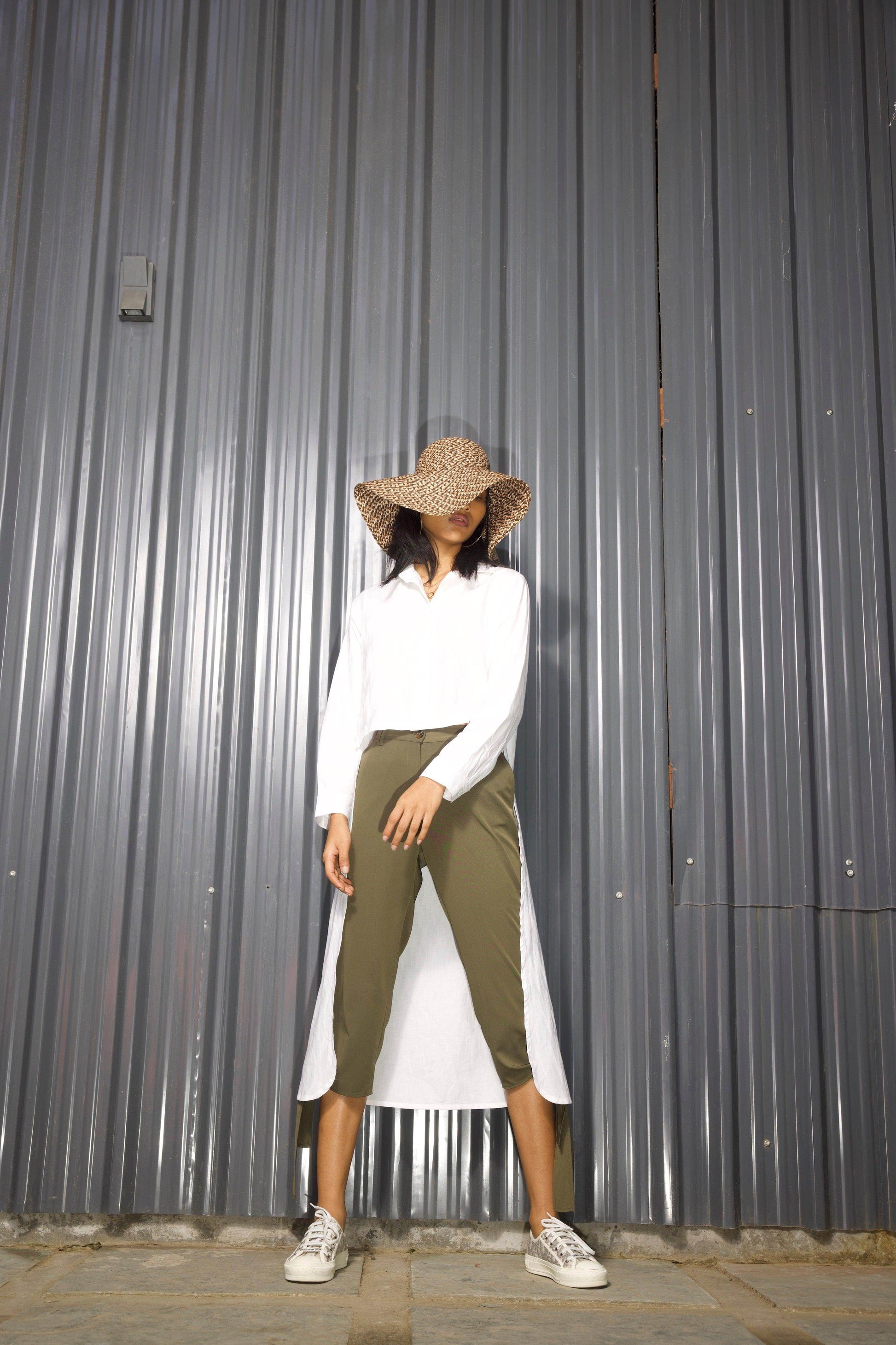 TIE-UP CROP PANT - dash and dot