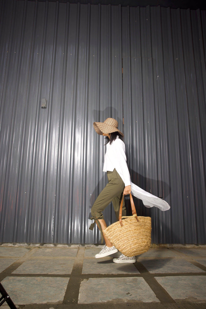 TIE-UP CROP PANT - dash and dot dash and dot