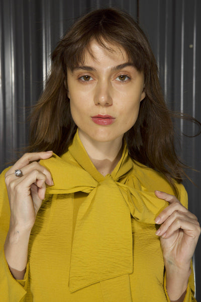 MUSTARD TAPERED PANT - dash and dot
