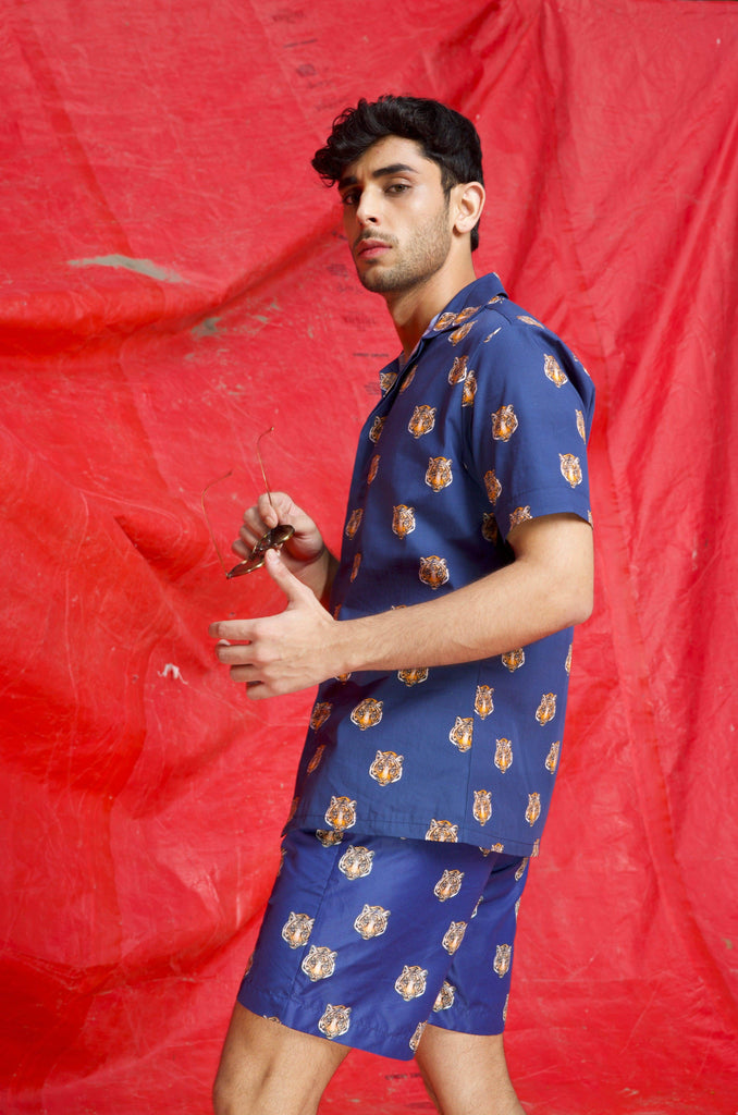 TIGER HEAD SWIM SHORTS - dash and dot dash and dot