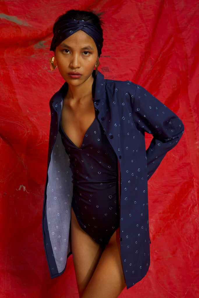 BANDHANI PRINT SWIMSUIT - dash and dot dash and dot