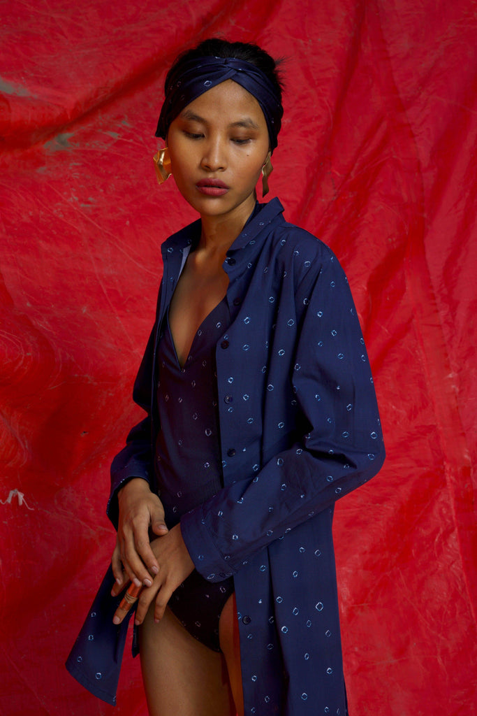 BANDHANI PRINT SWIMSUIT - dash and dot dash and dot