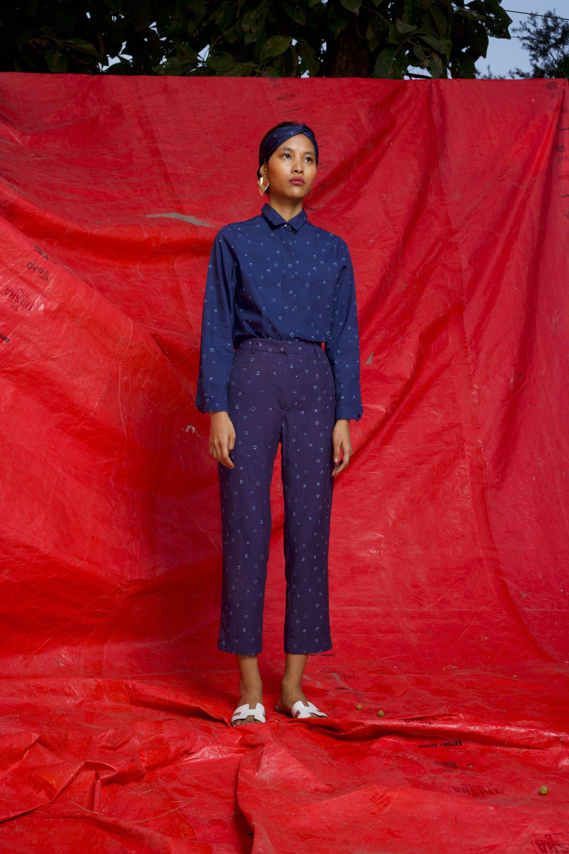 BANDHANI PRINT SHIRT - dash and dot