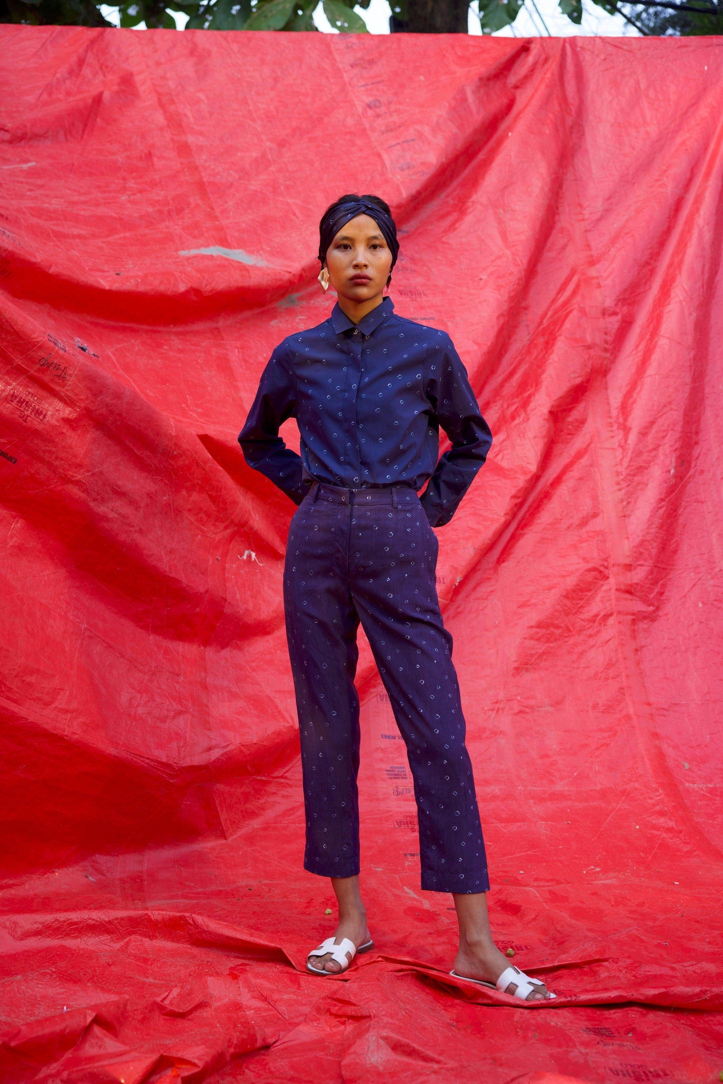 BANDHANI PRINT PANT - dash and dot