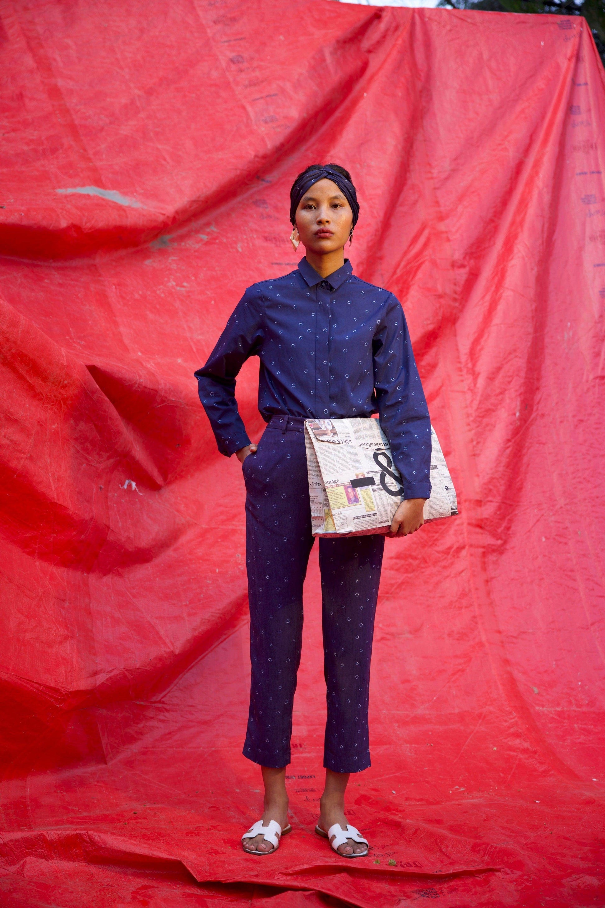 BANDHANI PRINT SHIRT - dash and dot