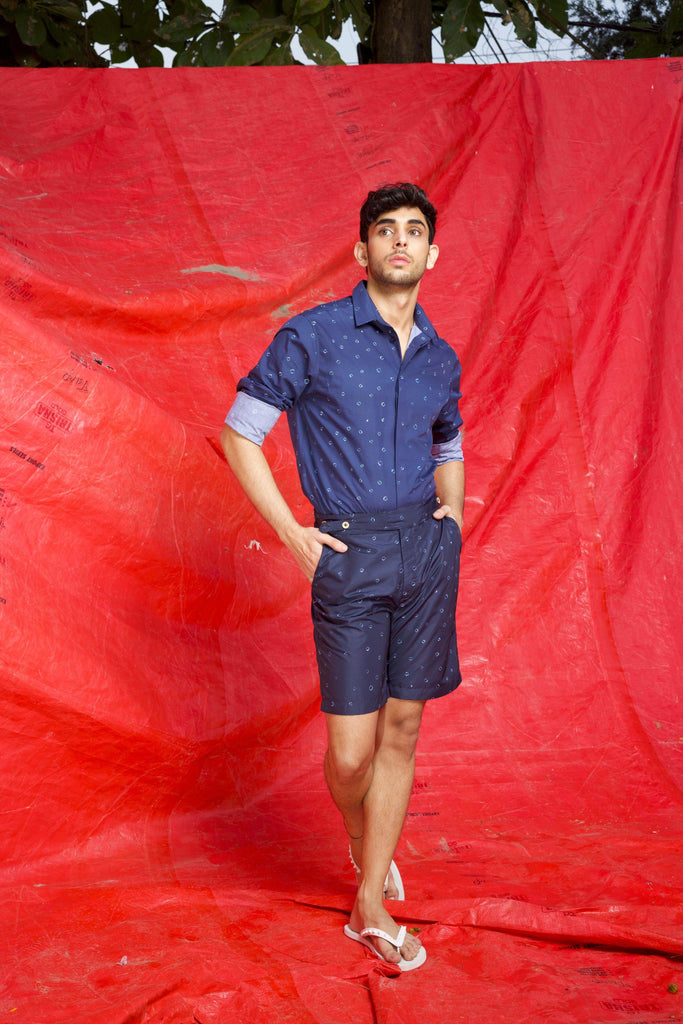 BANDHINI PRINTED SWIM SHORTS - dash and dot dash and dot