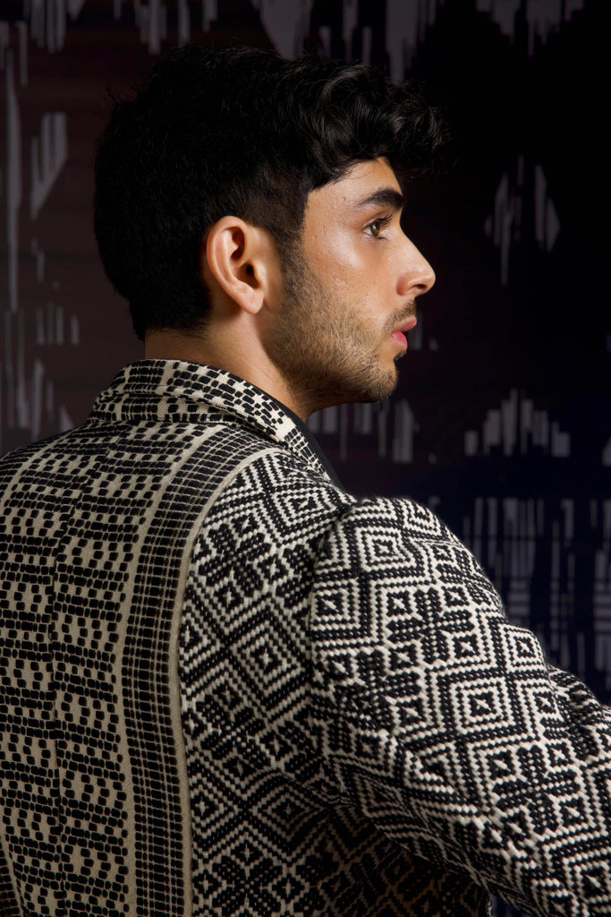 JACQUARD JACKET - dash and dot dash and dot