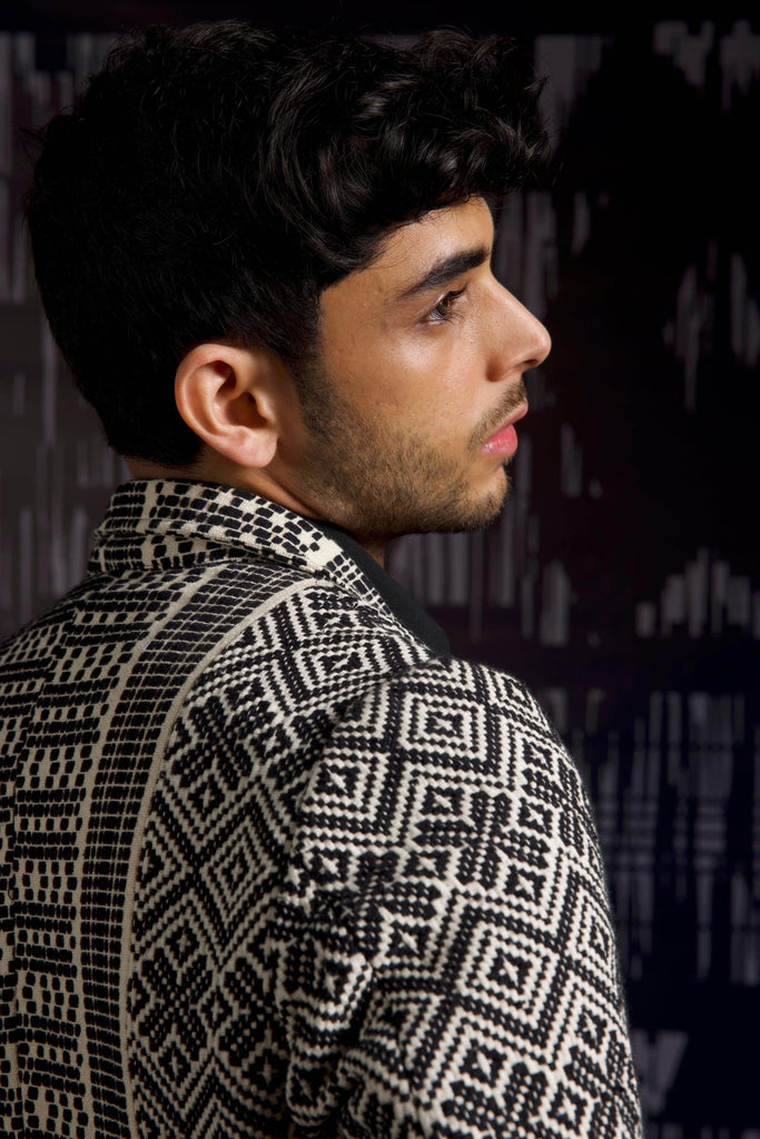 JACQUARD JACKET - dash and dot dash and dot