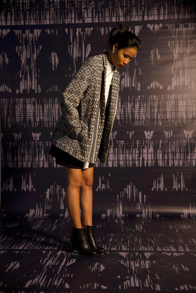 JACQUARD JACKET - dash and dot dash and dot