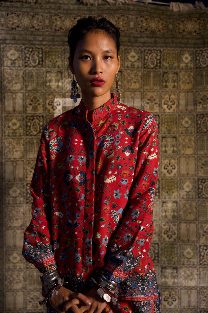 OUSHAK PRINTED SHIRT - dash and dot dash and dot