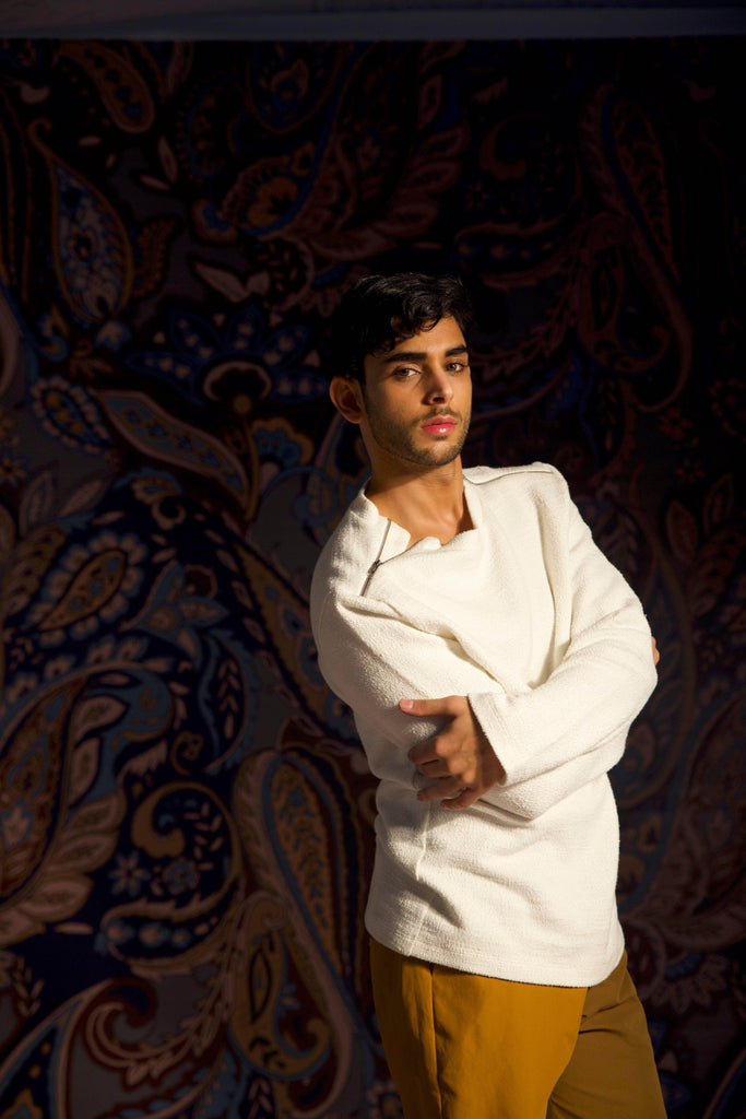 SHOULDER ZIP SWEAT - dash and dot dash and dot