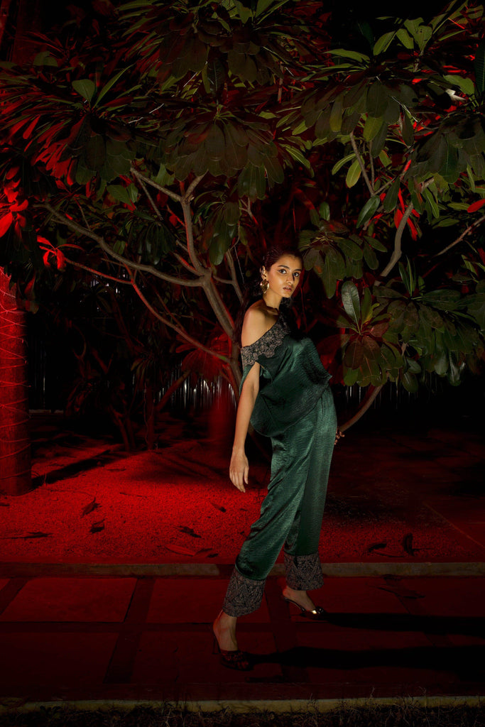 EMBROIDERED CUFF PANT - dash and dot dash and dot