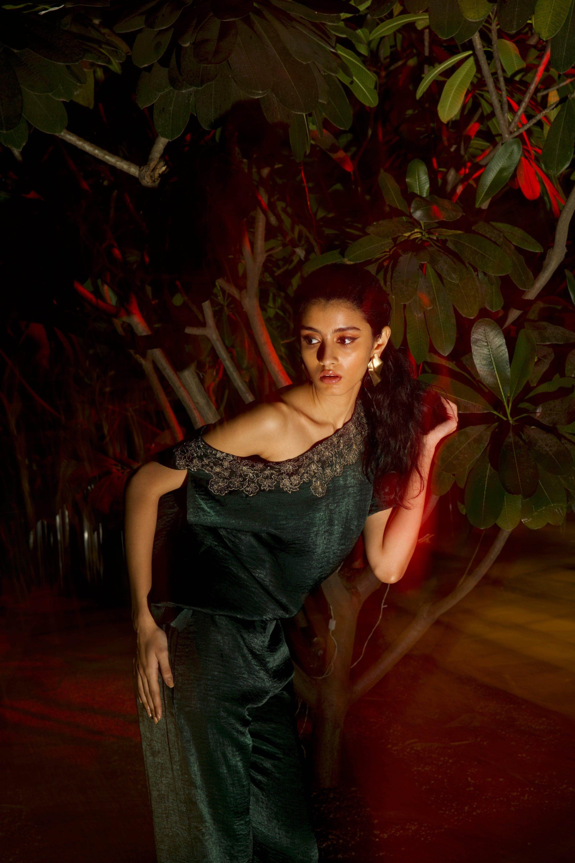 EMBROIDERED CUFF PANT - dash and dot