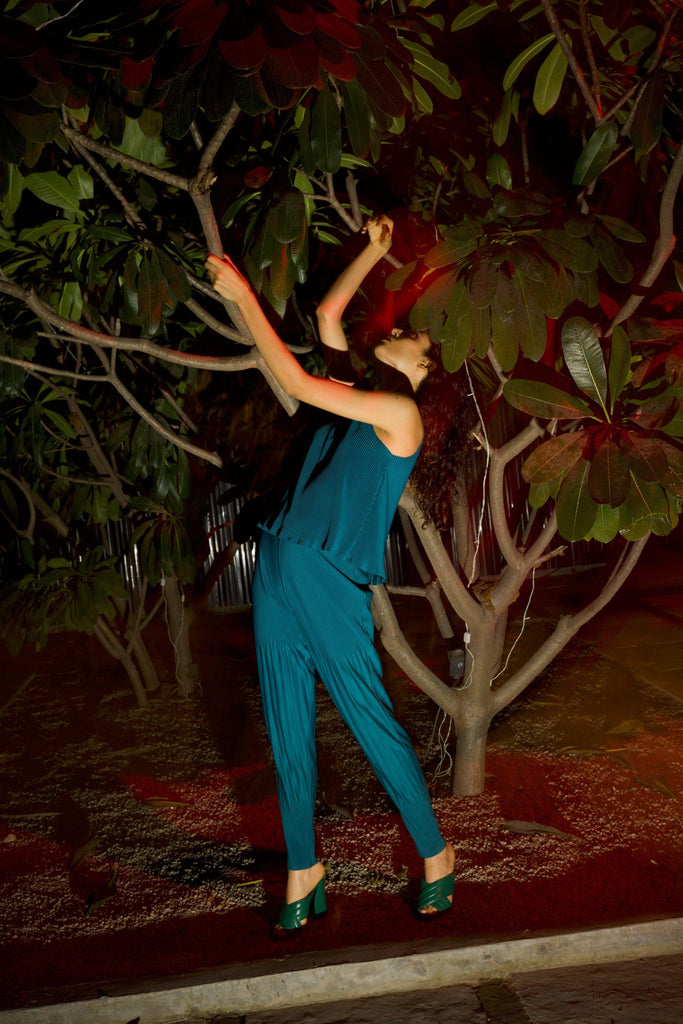 IRREGULAR PLEAT DRUM PANT - dash and dot dash and dot