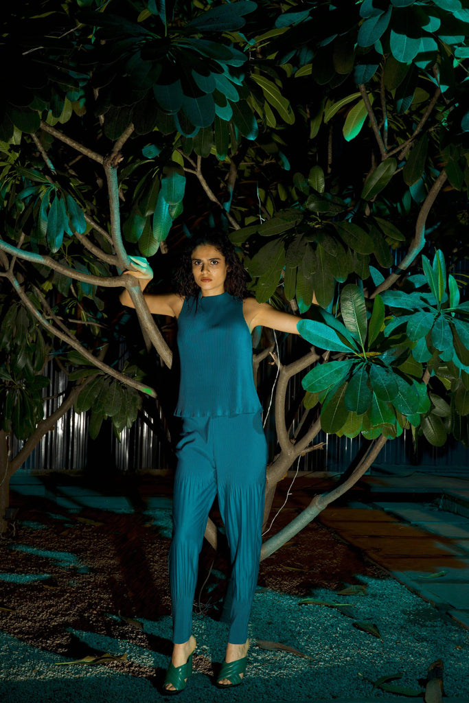 IRREGULAR PLEAT DRUM PANT - dash and dot dash and dot