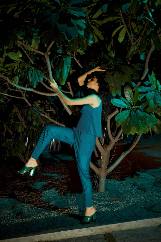 IRREGULAR PLEAT DRUM PANT - dash and dot dash and dot