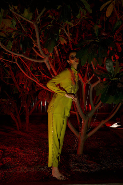 MIRROR EMBROIDERED PANT - dash and dot