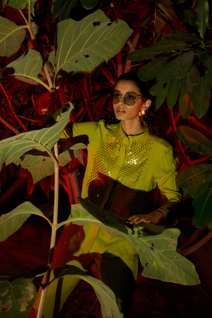 MIRROR EMBROIDERED PANT - dash and dot dash and dot