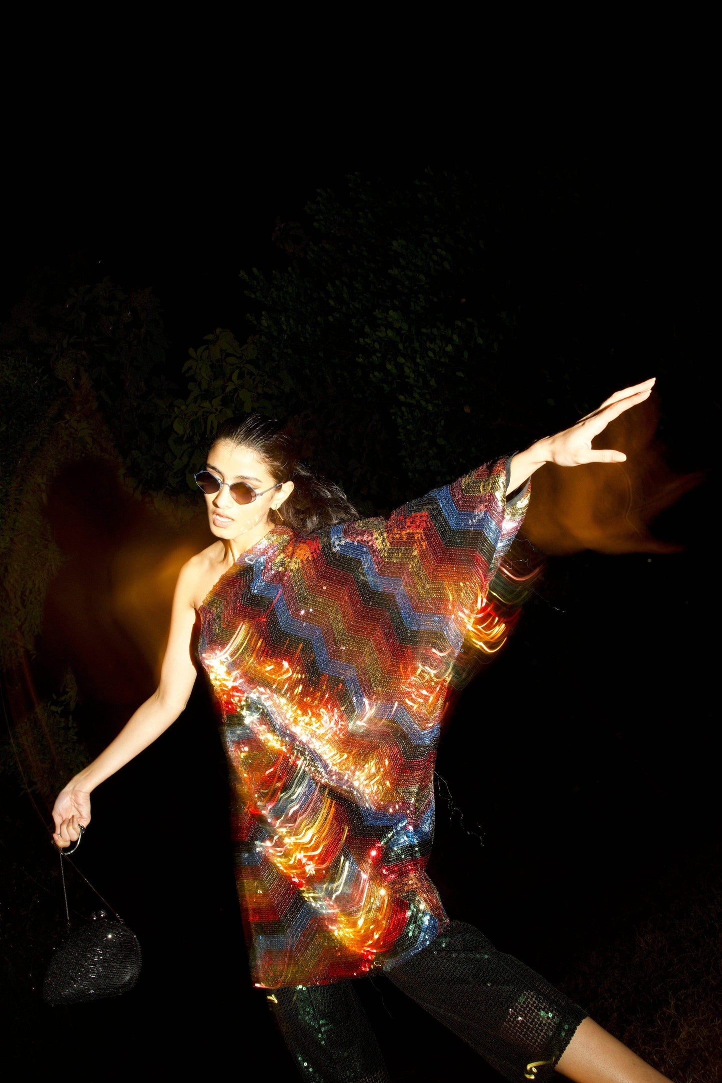 ONE SHOULDER SEQUIN DRESS - dash and dot