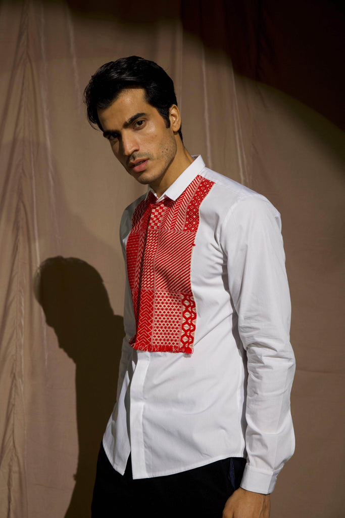 JACQUARD BIB SHIRT - dash and dot dash and dot