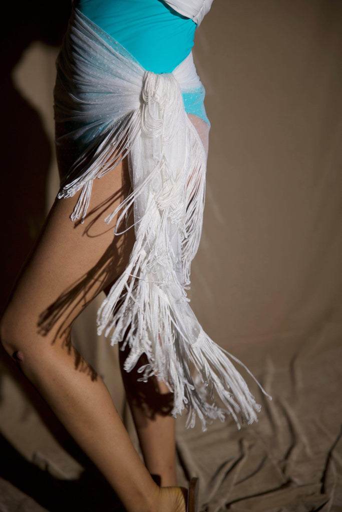 MESH FRINGE SARONG - dash and dot dash and dot