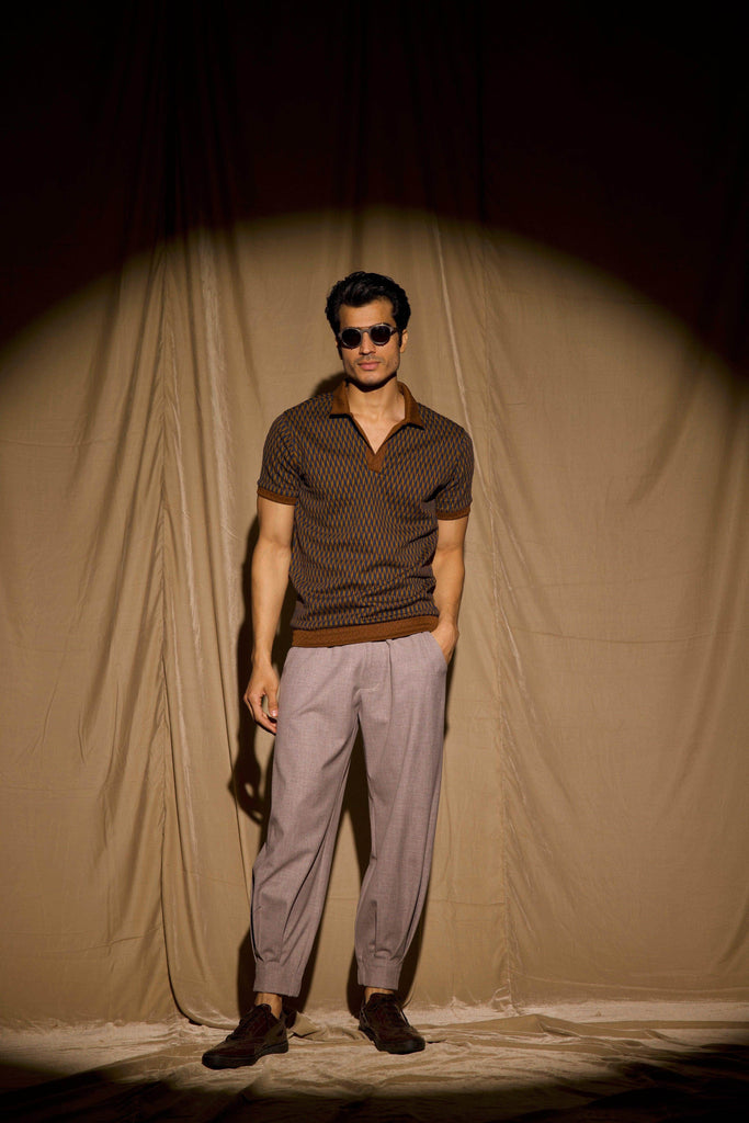 JACQUARD POLO - dash and dot dash and dot