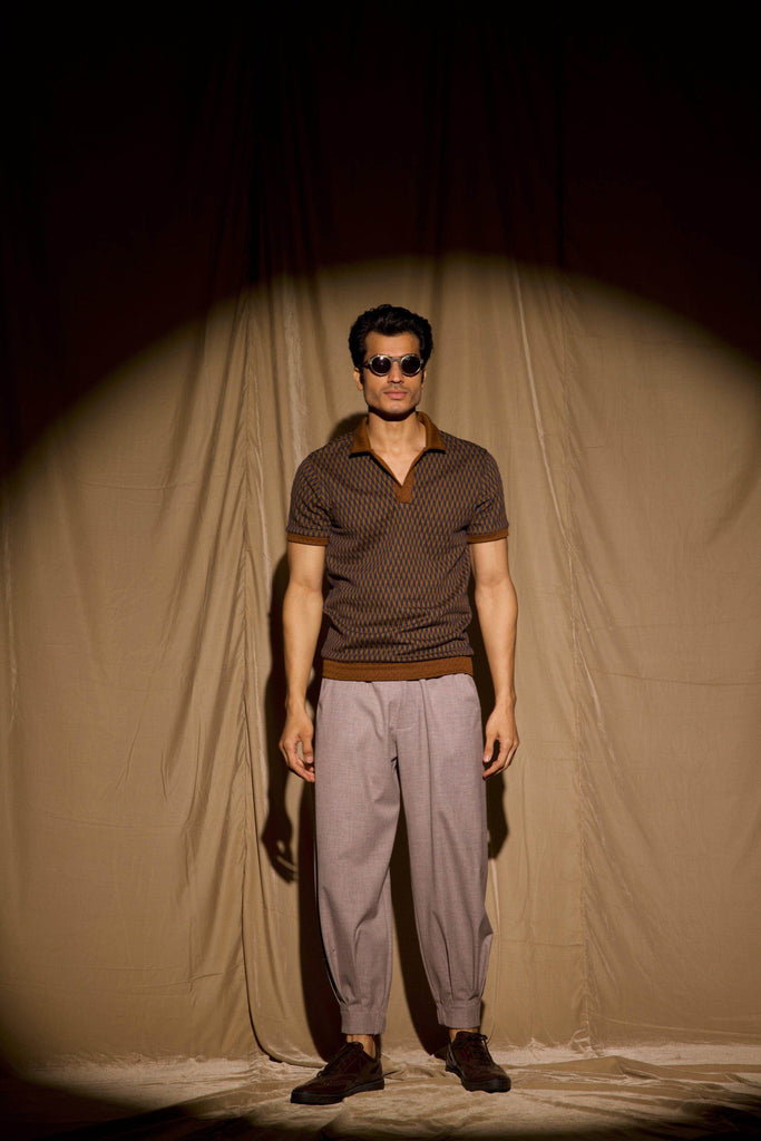 JACQUARD POLO - dash and dot dash and dot