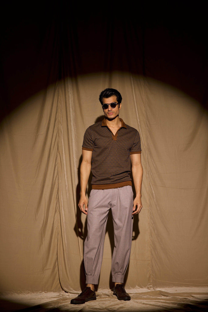 JACQUARD POLO - dash and dot dash and dot