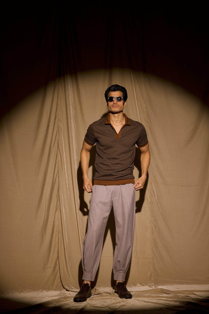 JACQUARD POLO - dash and dot dash and dot