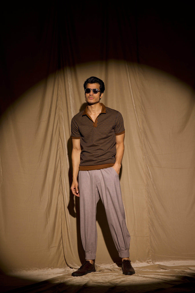 JACQUARD POLO - dash and dot dash and dot