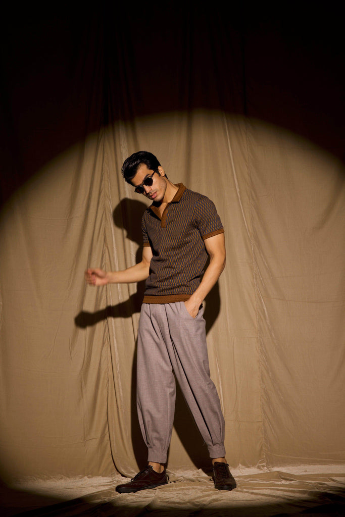 JACQUARD POLO - dash and dot dash and dot