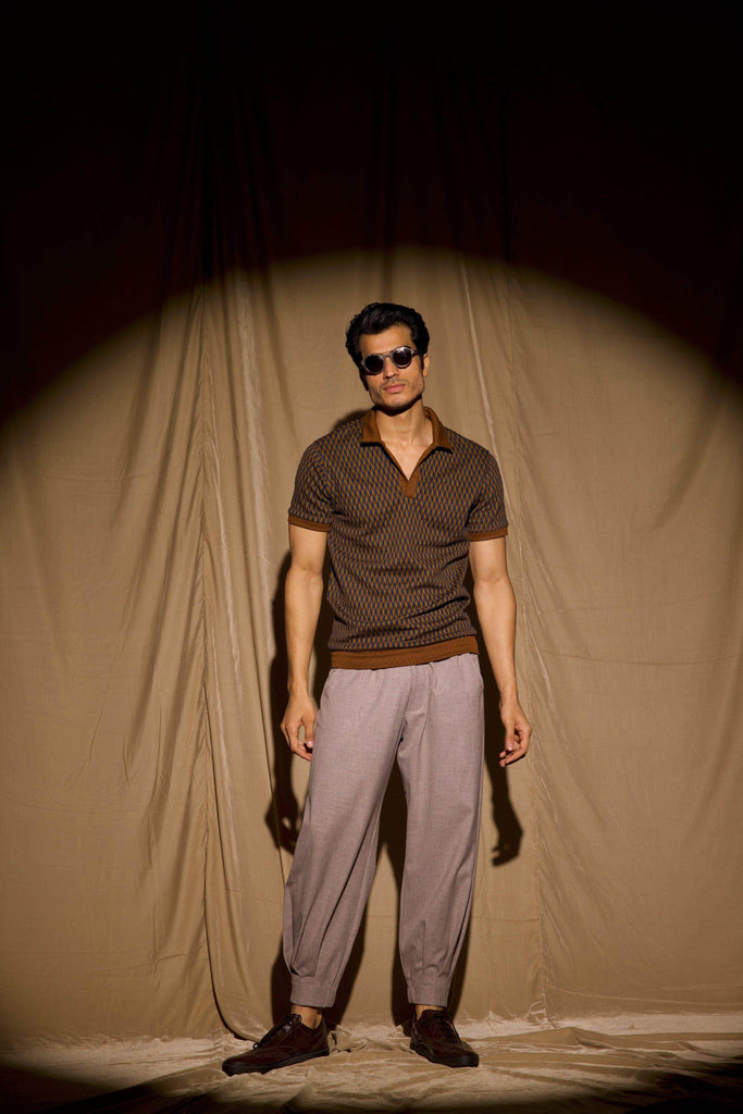 JACQUARD POLO - dash and dot dash and dot