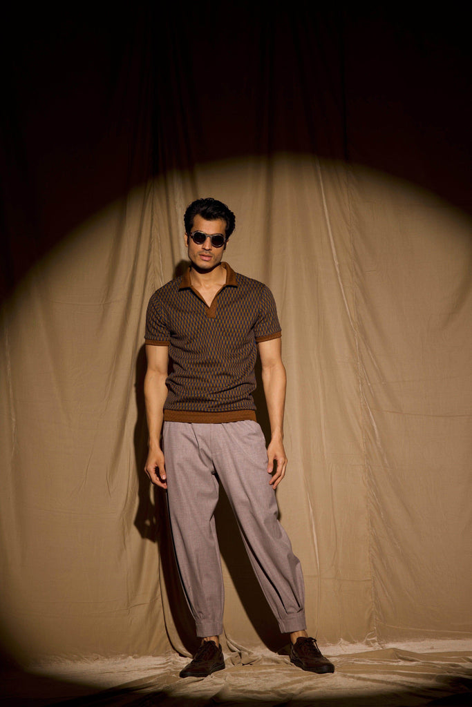 JACQUARD POLO - dash and dot dash and dot