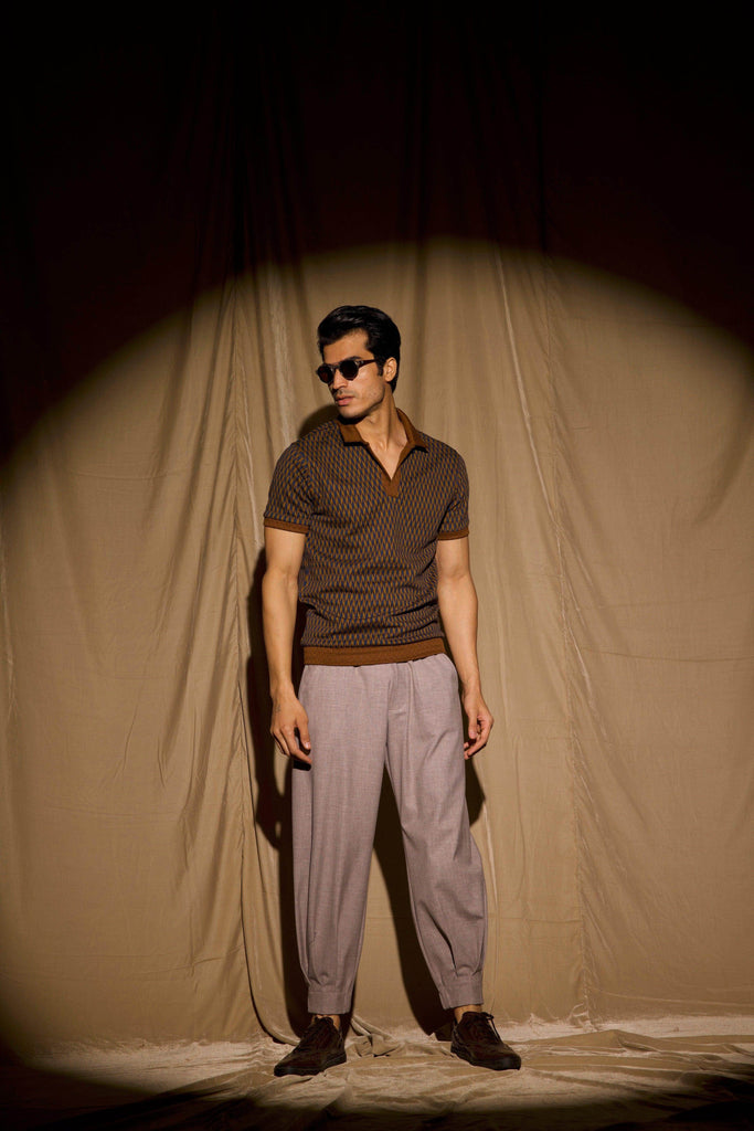 JACQUARD POLO - dash and dot dash and dot