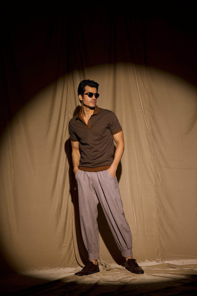 JACQUARD POLO - dash and dot dash and dot