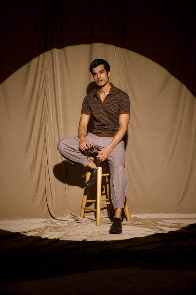 JACQUARD POLO - dash and dot dash and dot