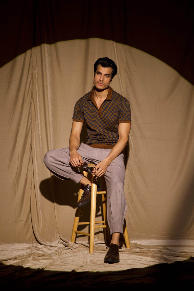 JACQUARD POLO - dash and dot dash and dot